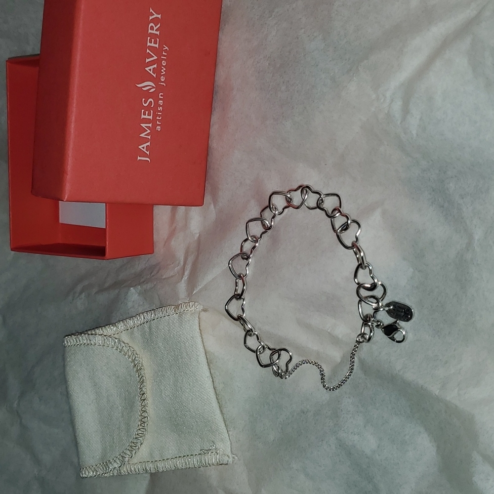 James Avery Connected Hearts Charm Bracelet